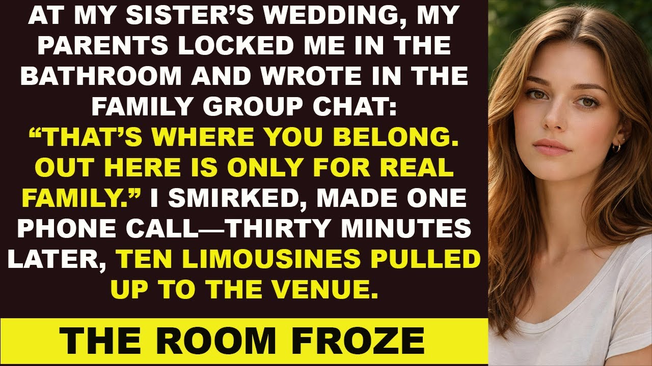 My Parents Locked Me in the Bathroom at My Sister’s Wedding — I Made One Call