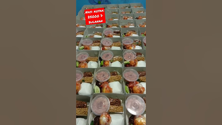Nasi kotak 25000 sudah komplit ada rujak 7 bulanan mantap banget