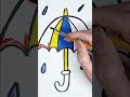 How To Draw A Umbrella | Umbrella Drawing  Fun Kids