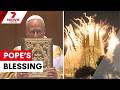 The Pope blesses the world's tallest ever monument to Christ | 7NEWS