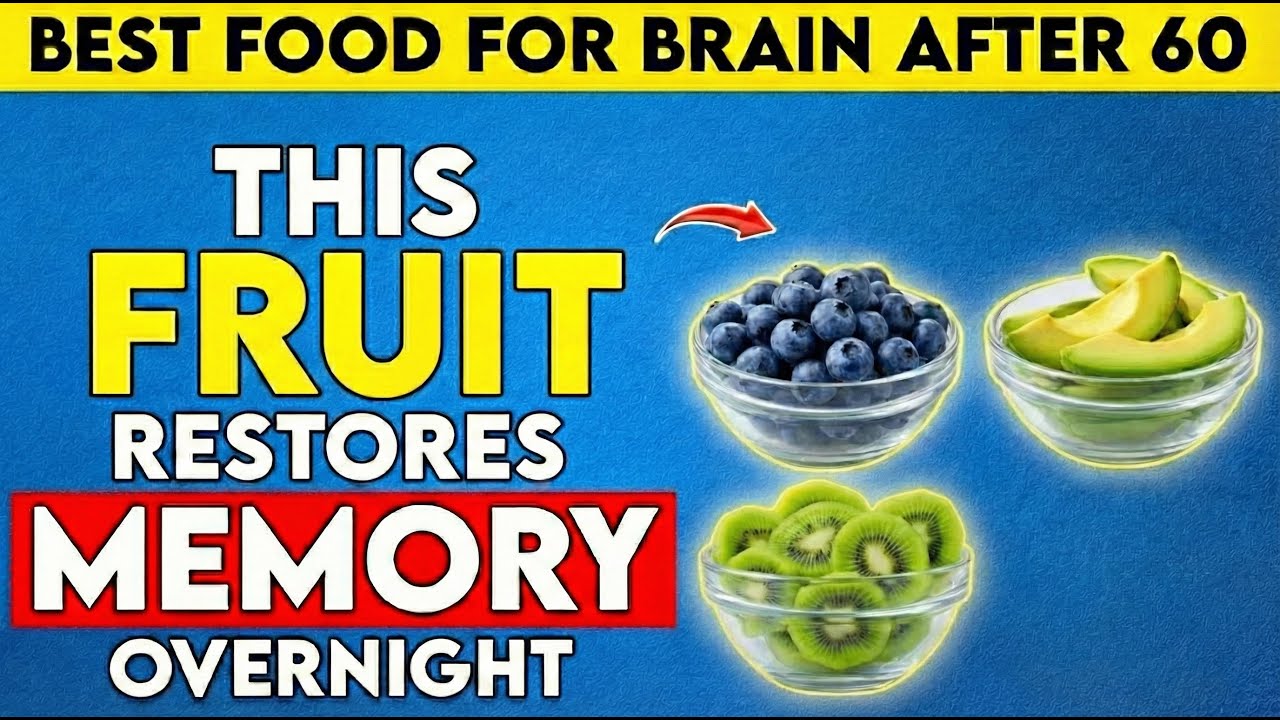 Seniors: Top 3 Fruits That Repair Brain Cells and Memory While You Sleep
