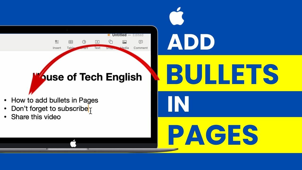 How to Add Bullets in Pages on Mac, iMac, MacBook Pro & Air ? - YouTube