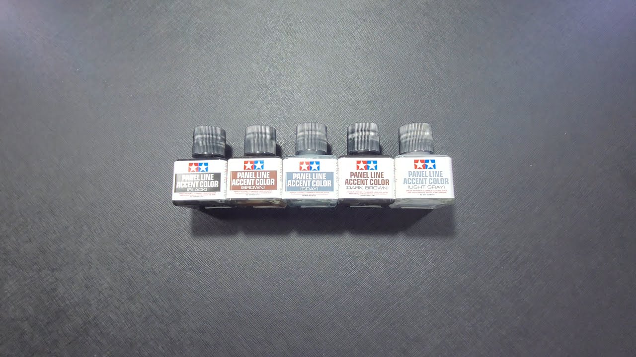 Tamiya 87131 Panel Line Accent Color 'BLACK' W/ Fine Brush 40ml Bottle