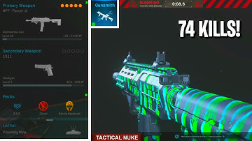 74 KILL MP7 CLASS SETUP after 1.12 UPDATE in MODERN WARFARE... (BEST MP7 CLASS SETUP in COD MW)