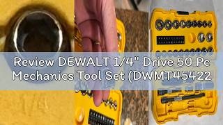 Review Dewalt 14 Drive 50 Pc Mechanics Tool Set Dwmt45422