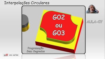 Centro de Usinagem Fanuc, Interpolações circulares G02 e G03