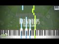 Peder b helland  raindrops radio edit  calm piano tutorial