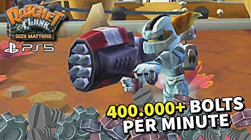 Ratchet & Clank Size Matters PS5 - Bolts Farming Method | Unlock RYNO Trophy Guide