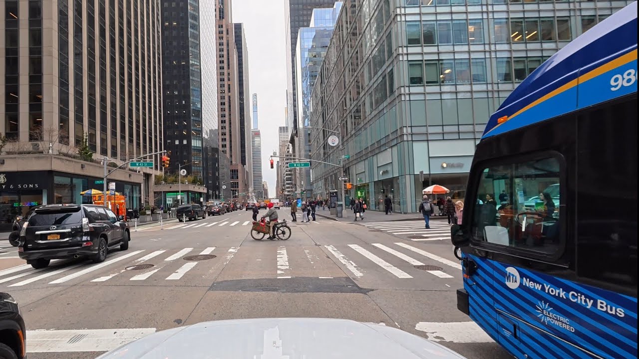 Driving Through Manhattan New York City