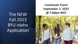 Fall 2023 Application Opening Night Live Stream