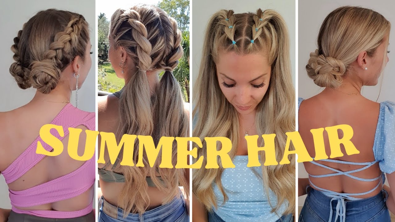 💛💦 SIMPLE DIY SUMMER HAIRSTYLES TUTORIAL 💦 Hair hacks & tips 💦 COIFFURE ...