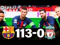 FIFA 23 - MESSI, RONALDO, MBAPPE, NEYMAR, ALL STARS | FC BARCELONA 113-0 LIVERPOOL | UCL FINAL