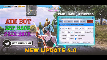 GLOBAL 4.0 BGMI 4.0 PUBG MOBILE IOS HACK || ESP AIMBOT HIDE ESP FOR YOUTUBER AND COUSTOM PLAYER 