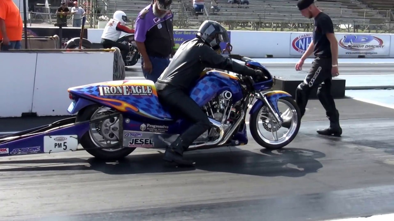 Harley Pro Mod Drag Bike Racing, AMRA, Numidia, PA - YouTube