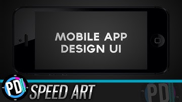 MOBILE APP DESIGN (UI) | Speed Art (Pt. 1)
