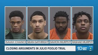 Closing arguments wrap in trial of 4 men accused of killing rapper Julio Foolio