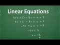 Linear Equations Algebra Clear And Understandable