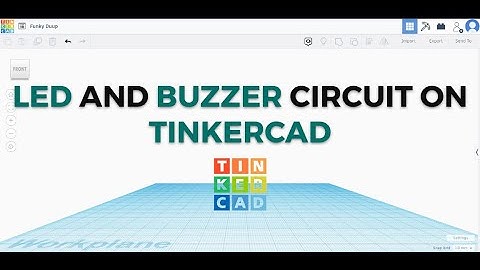 LED and Buzzer circuit on TinkerCad