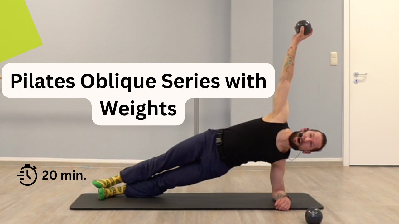 Pilates Oblique Series with Weights - YouTube