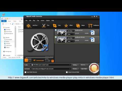 How to add m4a into windows media player