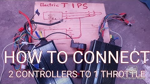 How to connect 2 speed controllers to 1 throttle