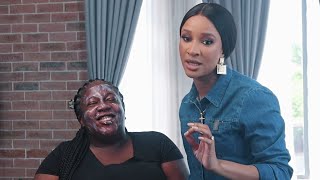 Susu - Adesua does her make up artists make up