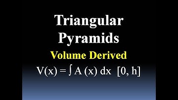 Triangular Pyramid Volume Formula (difficult derivation simplified)