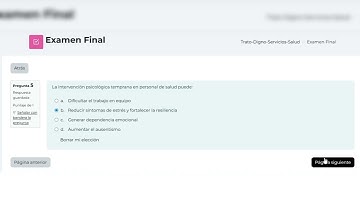 RESPUESTAS EXAMEN FINAL Trato Digno en los Servicios de Salud SIESABI+