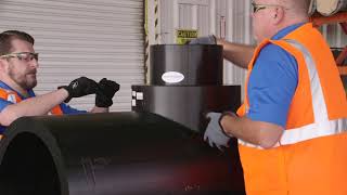 Large Diameter Electrofusion Saddle Installation