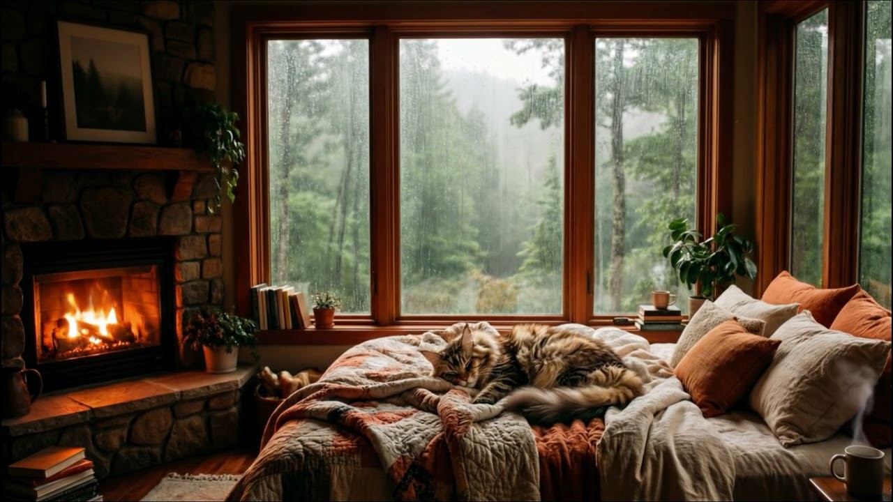 Rainy window 🌧️ lofi beats for calm days [1 Hour]