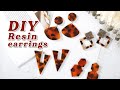 Resin Jewelry | DIY Epoxy Resin Earrings with Resin Pigments | Resin Leaf Earring | Resin Crafts