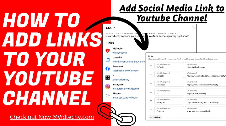 how to add links to your youtube channel
