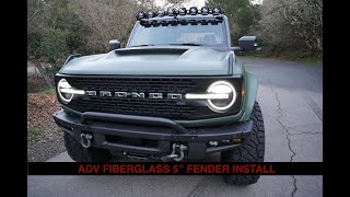 BRONCO ADVANCED FIBERGLASS FENDER INSTALLATION - 5