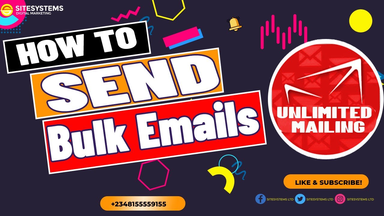 How to send Unlimited Bulk Emails. 100 percent Inbox delivery - (bulk ...