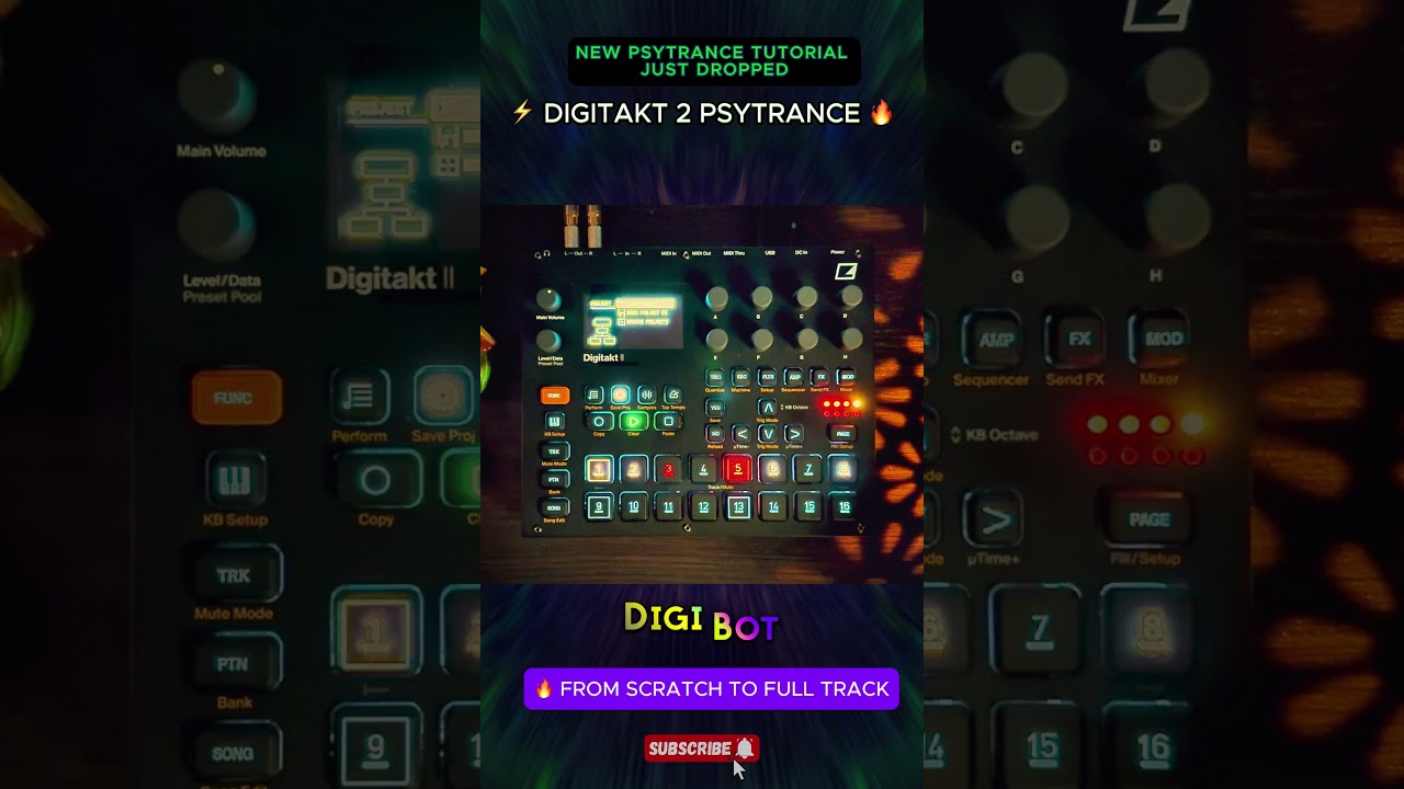 Psytrance Engineering 🎛 Full Groove Design on Digitakt 2