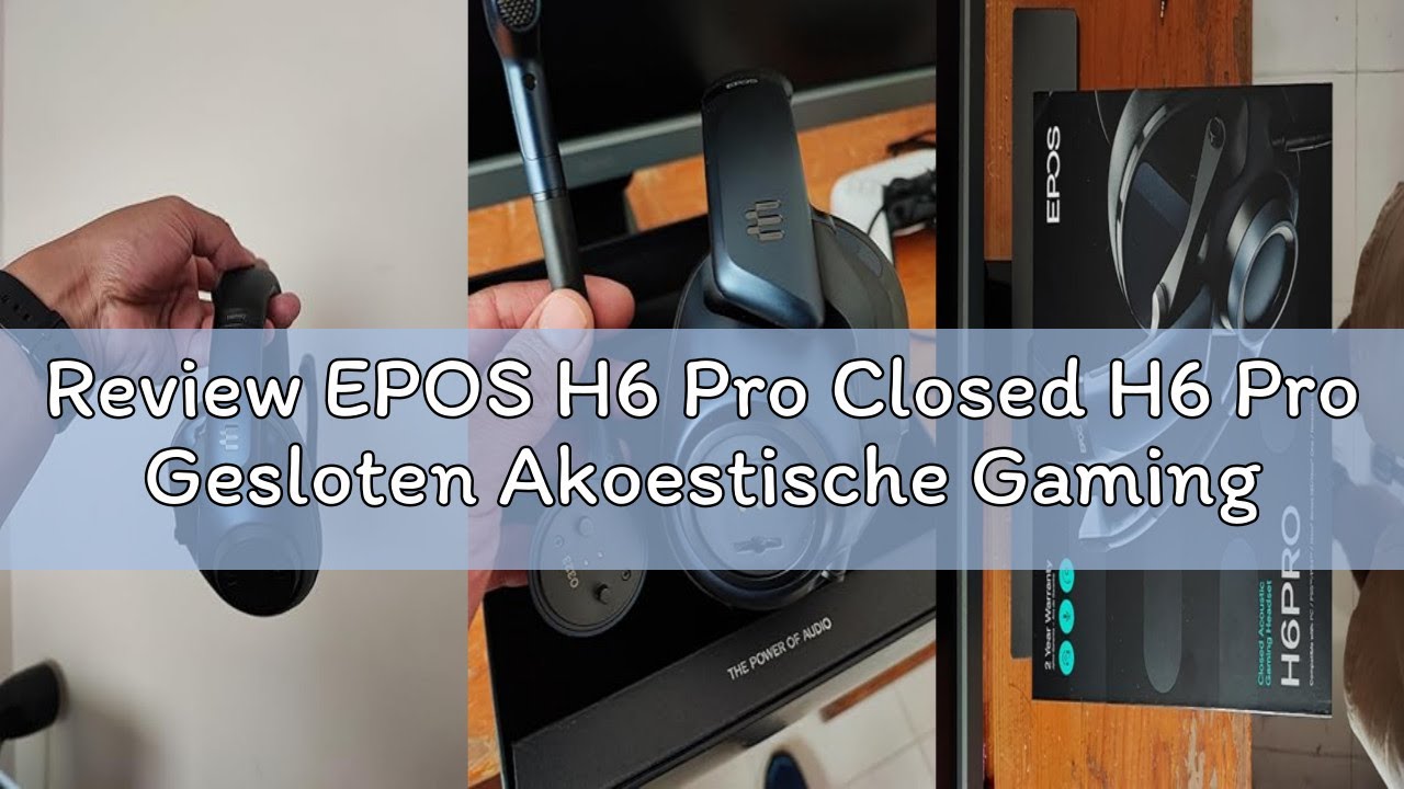 Review EPOS H6 Pro Closed H6 Pro Gesloten Akoestische Gaming Headset + Mic – Over-ear Koptelefoon– L