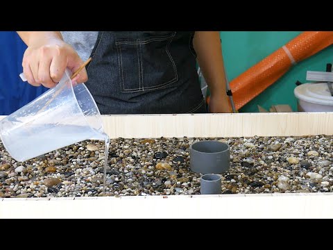 【DIY】Making an Epoxy & Concrete & Cobblestone Washbasin Tabletop 环氧树脂水泥鹅卵石洗手台台面制作