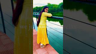 Yellow Gown Look | Long Hair Flow ✨ | #viral #shortvideo #gown #ytshorts