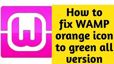 How to fix WAMP orange icon to green part1| ዋምፕ