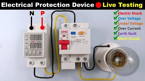 Voltage Monitoring Relay and RCBO 🔴 Live protection Testing and Connection @TheElectricalGuy​