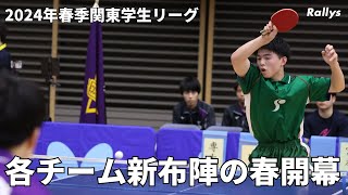 木塚陽斗(専修大)、加山雅基(日本大)、芝拓人(明治大)、髙橋慶太(中央大)らルーキーもデビュー｜2024年春季関東学生リーグ男女1部1試合目