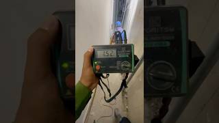 Lightning Protection Grounding Test ⚡ Measuring Resistance After Installation #Shorts #construction