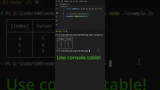 Stop using console.log! #coding #javascript #tips #tutorial #programming