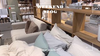 Weekend vlog | 🍋🍞 ช้อปปิ้งวันหยุดสุดสัปดาห์, ซื้อของกินของใช้เข้าห้อง, แวะดูสินค้าใหม่ MUJI 🇯🇵