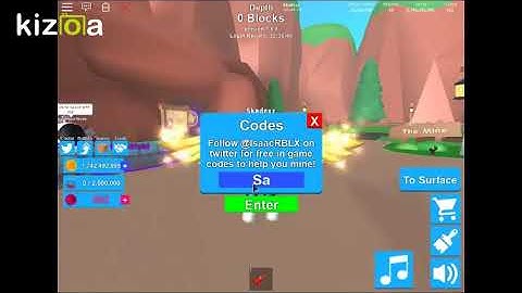 5 Codes for Mining Simulator(Beach Update)*Works!!!*