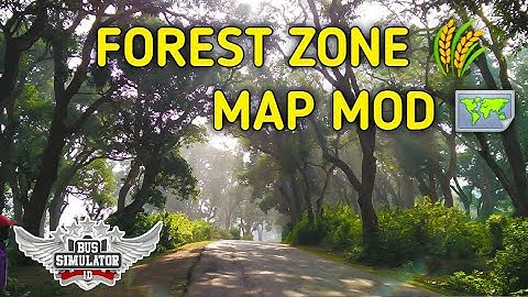 Bussid FOREST ZONE 🌾Map Mod For Bus simulator Indonesia // BUSSID Map Mod V3.7 #junglemap#forestmap🍁