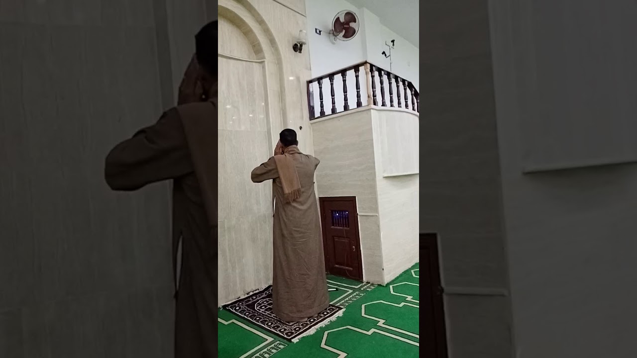 اذان العشاء من مسجد عمر بن الخطاب بقرية اولا د الشيخ بمركز مغاغة المنيا