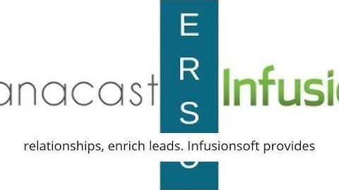 Nanacast vs Infusionsoft Sales Funnel Software Comparison