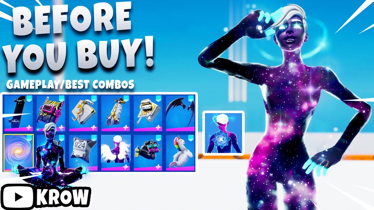 Galaxy Scout Skin Best Combos Gameplay Before You Buy Fortnite Battle Royale Galaxy Cup Free Youtube