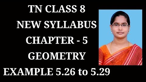 8th Maths Ch-5 Geometry | Example-5.26 to 5.29 | Samacheer One plus One channel